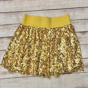 Gold party skirt
